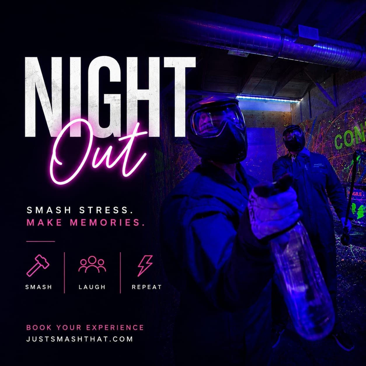 Girls night out at Just Smash That Daytona Beach